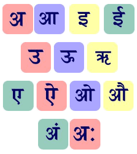 hindi vowels