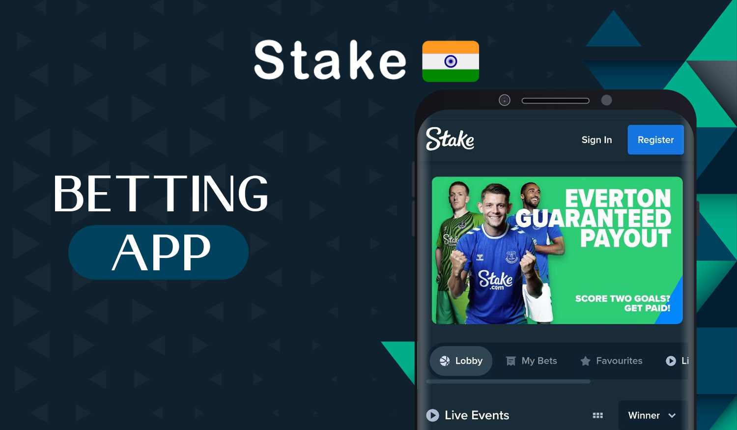 What functions of the web site are available on the Stake mobile app