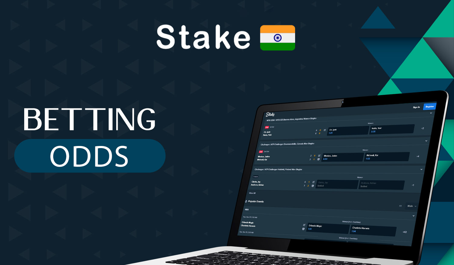 What odds Stake offers for sports betting to Indian users