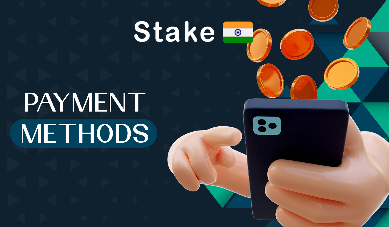 Methods to make a deposit and withdraw money from Stake