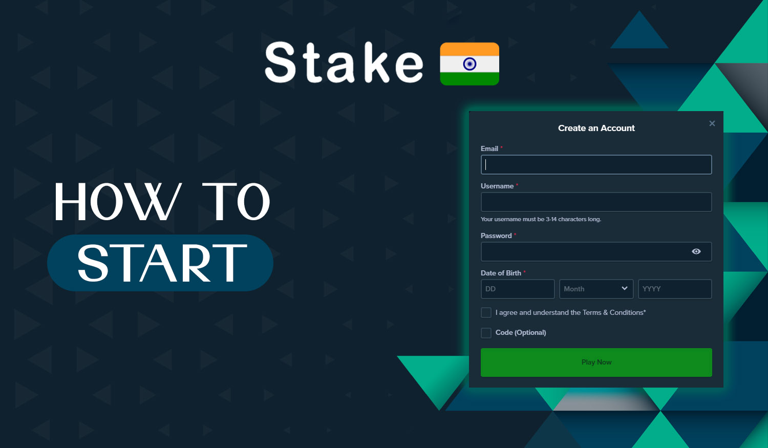 How to create an account and start betting on Stake