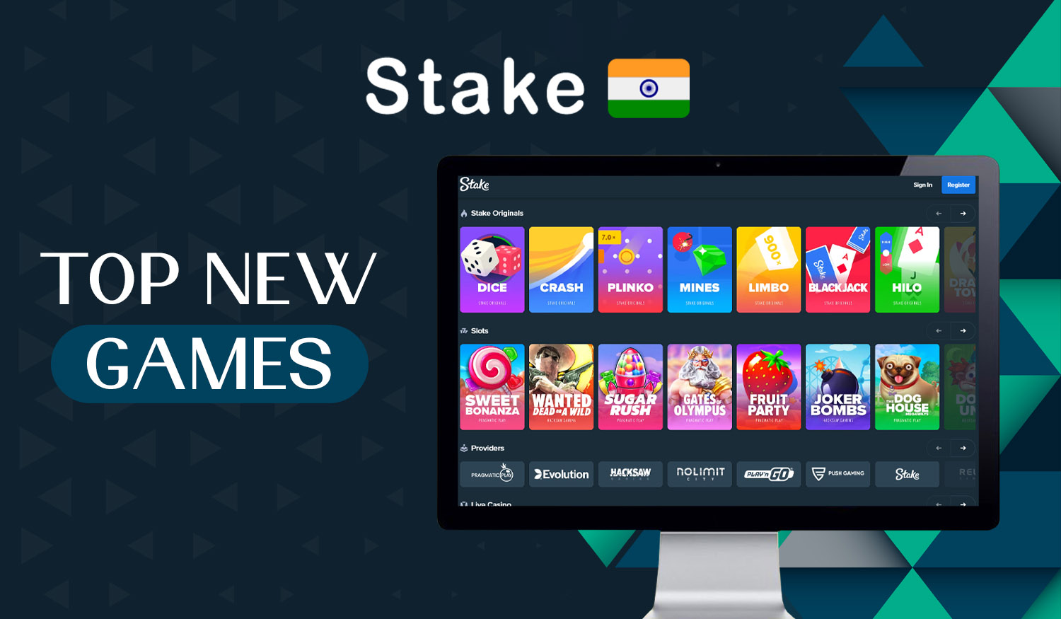 The best new games in online casino gaming section is available on Stake