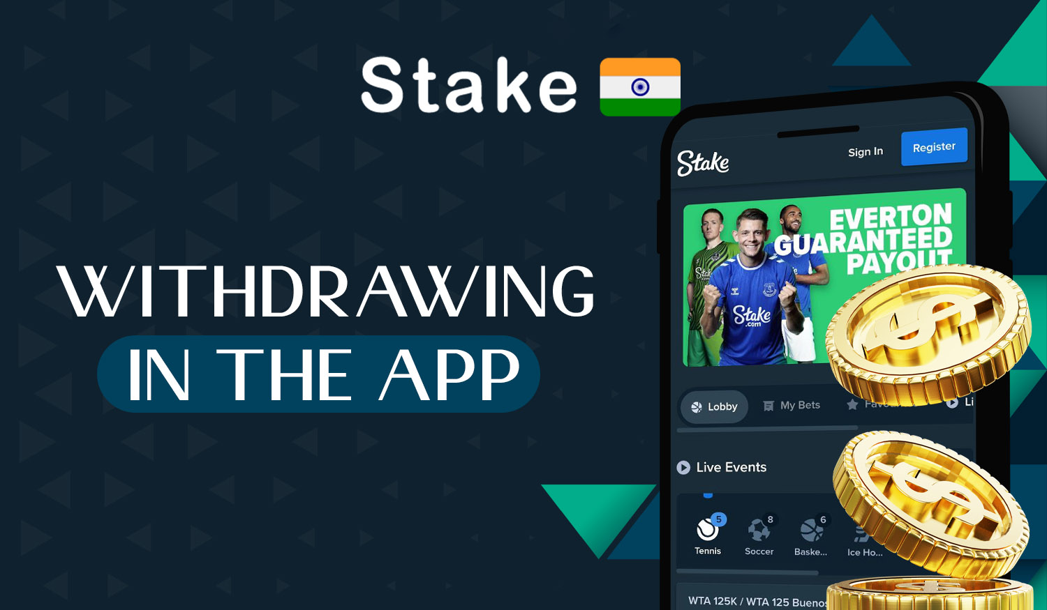 How Indian users can withdraw funds via the Stake app