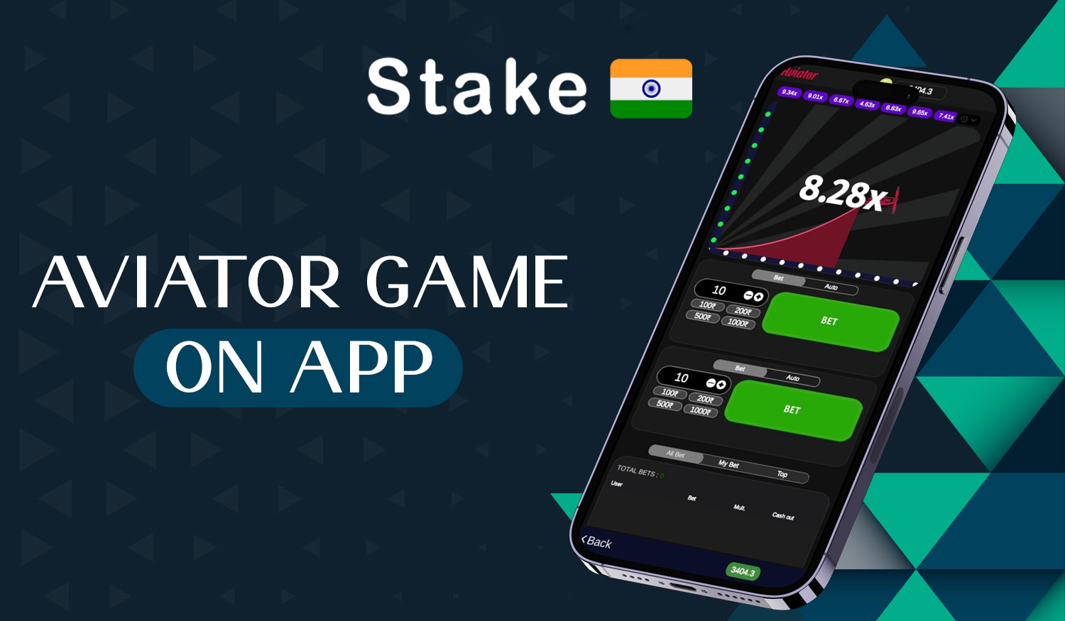 Stake casino mobile app for Aviator game