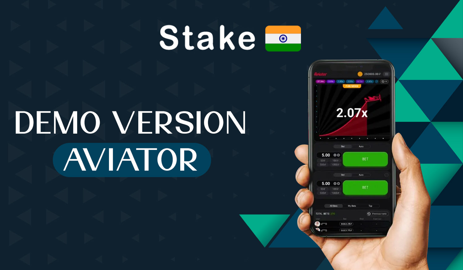 Demo version of Aviator game at Stake casino