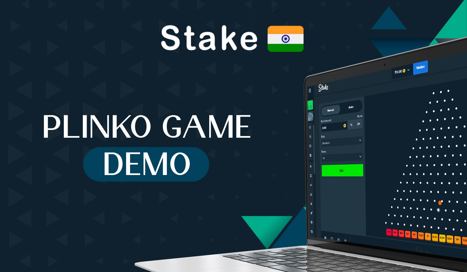 Features of Plinko demo at Stake